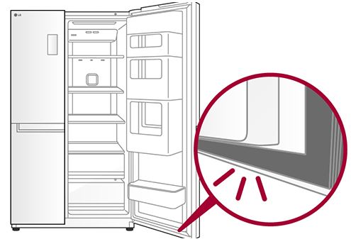 냉장고 문 안닫힘 문이 잘 안닫힐때 해결방법