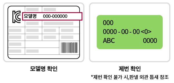 LG휘센 시스템에어컨 모델명 보는방법